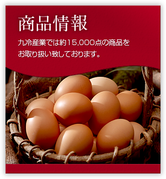 商品情報　九冷産業では約15,000点の商品をお取り扱い致しております。